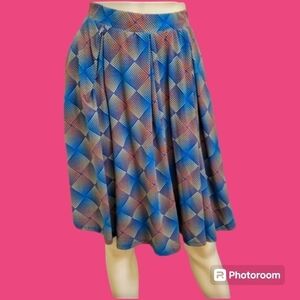 LULAROE diamond optical illusion madison Festival Skater skirt